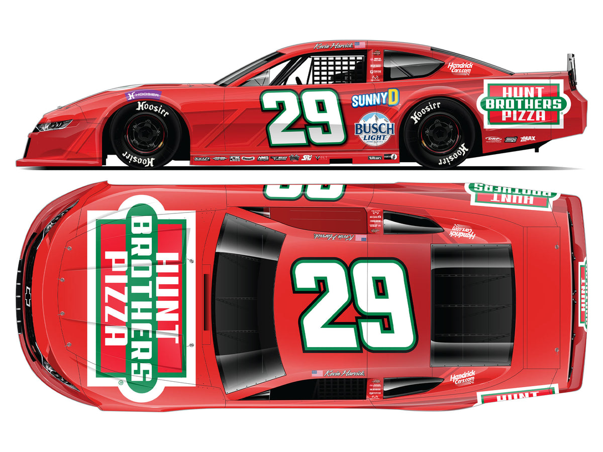 AUTOGRAPHED Kevin and Keelan Harvick Hunt Brothers Pizza