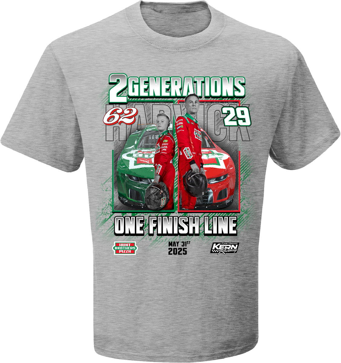 2 GENERATIONS - KEELAN AND KEVIN HARVICK TSHIRT – happyseshop