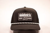 Keelan Harvick - Black with white rope - Mesh/PVC Patch Hat