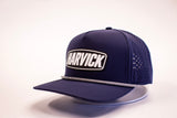 HARVICK - Navy White/Black Rope  - Mesh/PVC Patch Hat