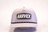 HARVICK - Light Gray Black/White Rope  - Mesh/PVC Patch Hat