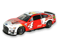 Autographed Kevin Harvick 1:24-scale Collector HO 2023 No. 4 Budwesier Ford Mustang