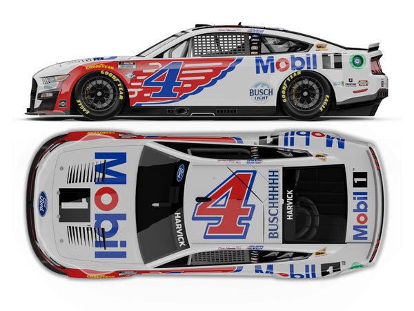 2023 Autographed Kevin Harvick Mobil 1 Wings Ford Mustang (Pre-Order: Read Details Below)